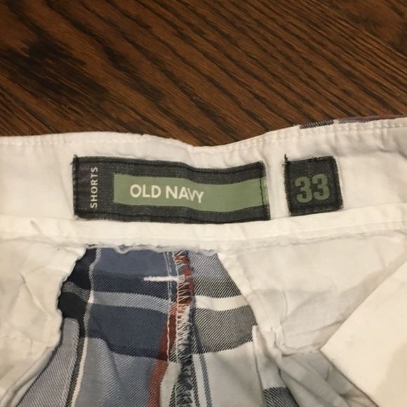 Mens Blue Plaid Longer Length Flat Front Shorts Size 33 - Picture 2 of 10